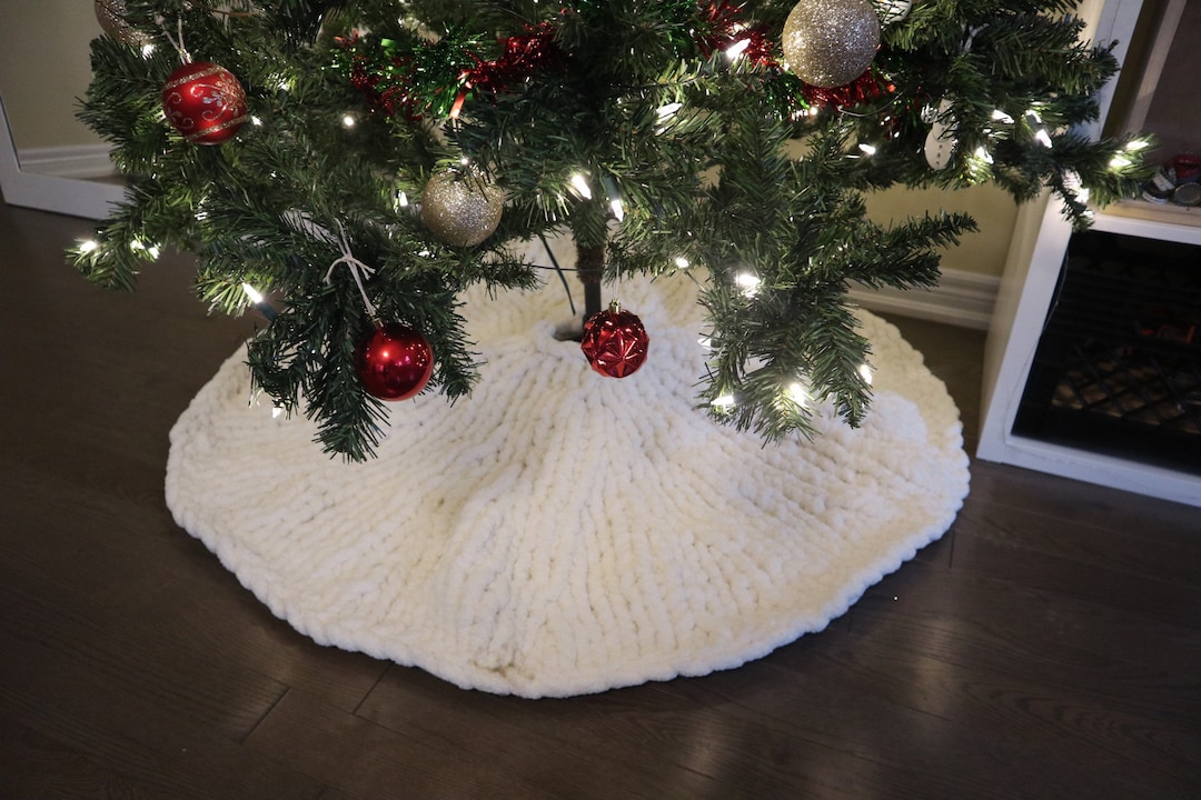 Chunky Knit Tree Skirt Etsy