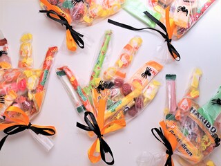 40 Sacchetti Regalo Halloween In Organza - 10x14 Cm, Con Coulisse, Per Caramelle E Bomboniere, Riutilizzabili