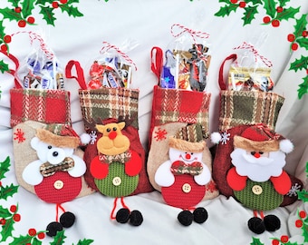 Filled Christmas Stockings Chocolate Candy Stocking Stuffers