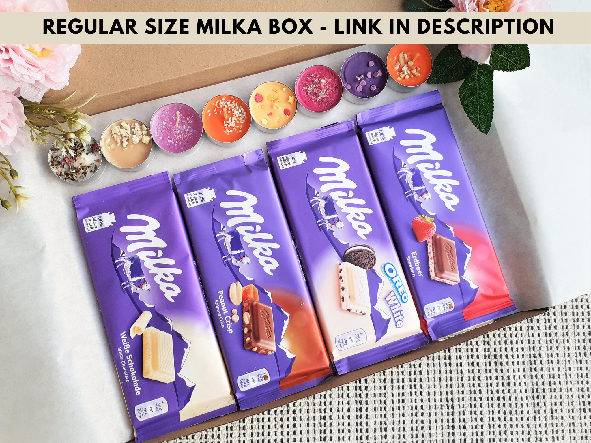 Milka Mini Box Mini Milka Chocolate Gift Box With Scented Candles, Mother's Day Easter ...