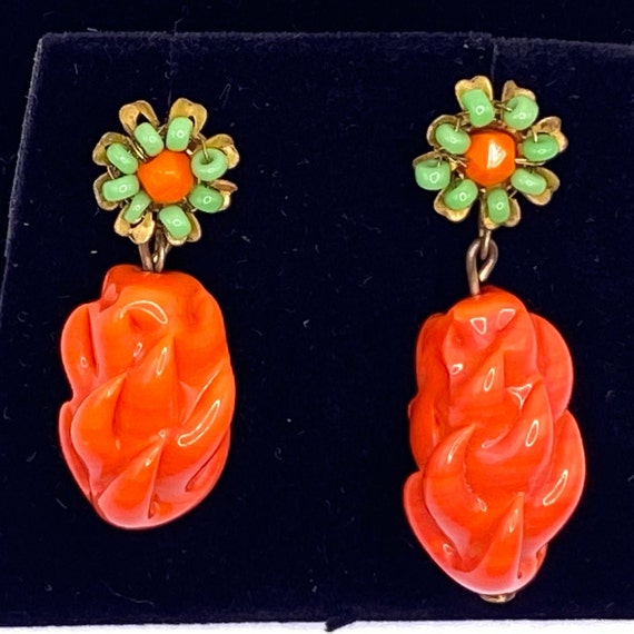 Miriam Haskell signed earrings - image 5