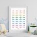 Numbers 1 to 100 Number Words Printable Wall Art Educational Poster ...