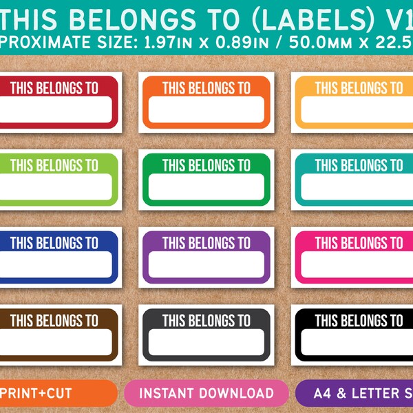This Belongs to Stickers - Etsy