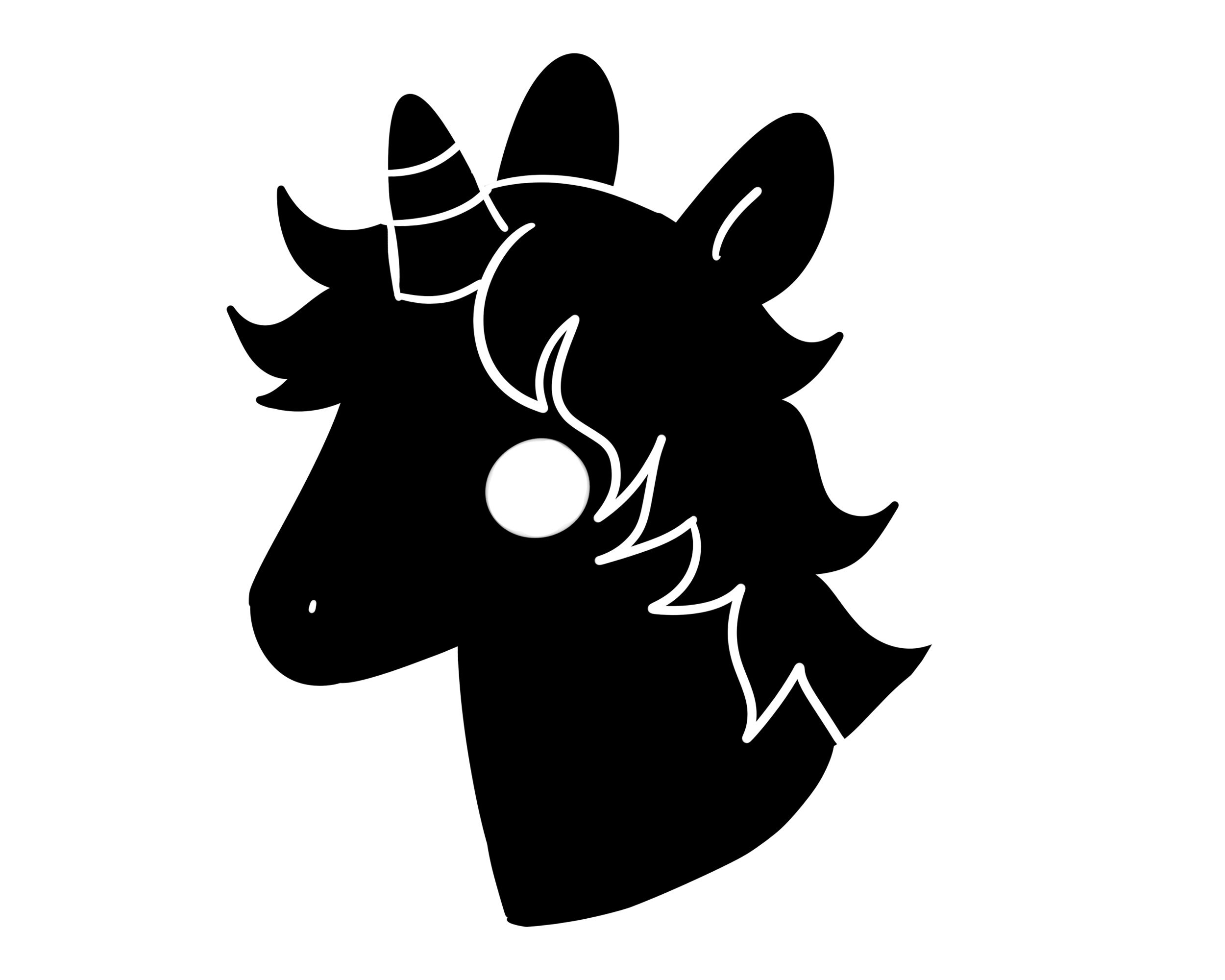 Unicorn Face Decal / Cute Unicorn Decal Etsy Canada