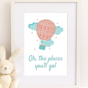 Nursery Printable - Oh the Places You&#39;ll Go
