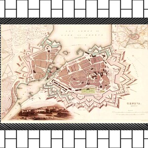 Genf Schweiz Stadtplan 1841 - Vintage Karte Genf - Historische Karte Genf - Alte Karte - Schweiz Historische Karte - Wandkunst