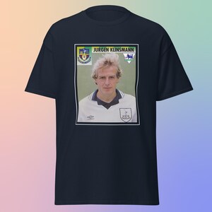 Camiseta retro con icono del fútbol: camiseta homenaje al Tottenham de Jürgen Klinsmann