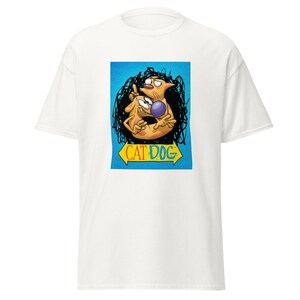 CatDog inspiriertes bedrucktes T-Shirt - Klassisches Cartoon-T-Shirt für Fans