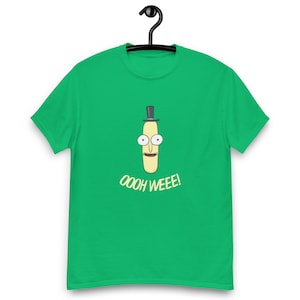 Rick e Morty Mr. Poopybutthole "Oooh Wee!" T-shirt con grafica divertente cartone animato