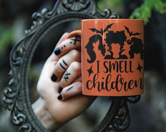 Hocus Pocus Mug, I Smell Children, Color Changing Halloween Coffee Cup