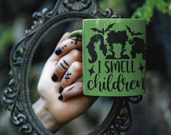 Hocus Pocus Color Changing Mug, 'I Smell Children' Ceramic Mug