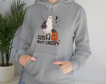 Cute But Creepy Halloween Hoodie - Unisex Pullover Sweatshirt