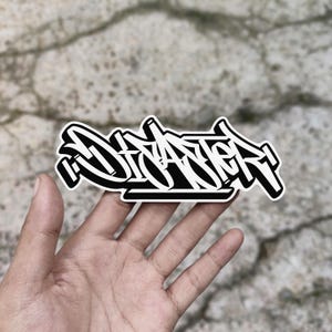 Original Graffiti Sticker “Disaster” - Premium Waterproof Vinyl Sticker for Laptop, Skateboard, Phone & More