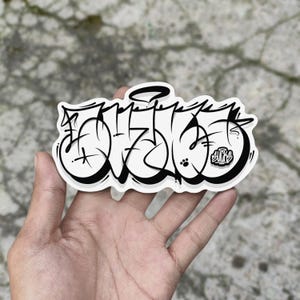 Original Throw Up Graffiti Sticker - Premium Waterproof Vinyl Sticker for Laptop, Skateboard, Phone & More