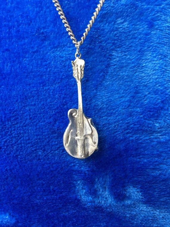 Mandolin Style Guitar Necklace Pendant Etsy UK