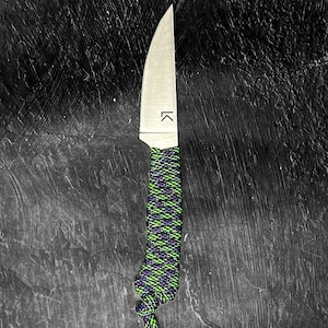 Outdoor Hiking Utility Paracord EDC Knife - Dark Matter