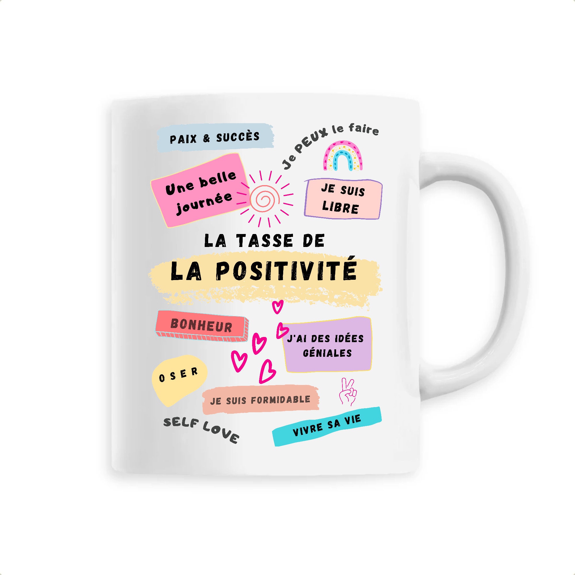 La Tasse de La Positivité - Idée Cadeau Citations Positives, Motivation