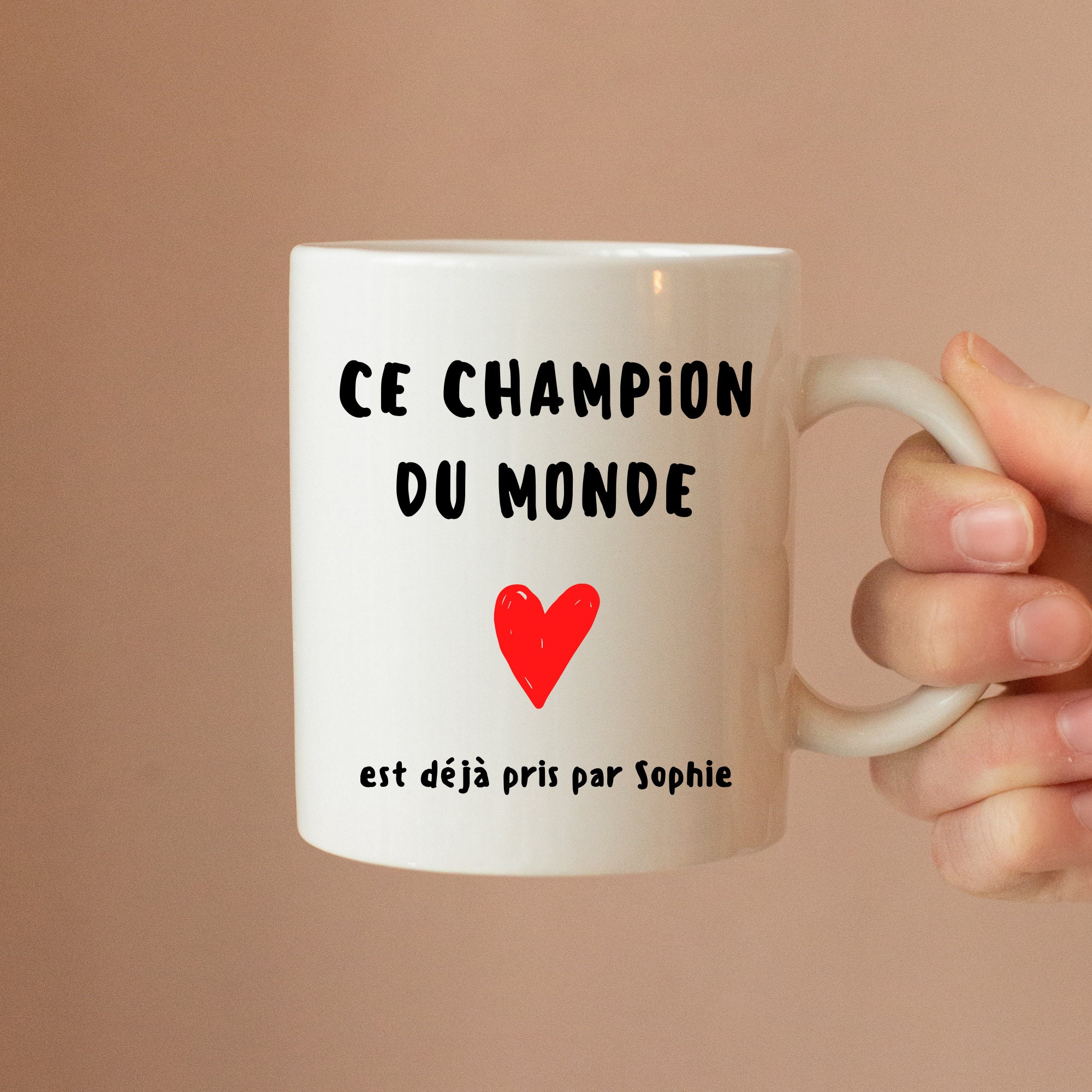 Tasse Personnalisée - Cadeau Couple Saint Valentin Mug Céramique Pour Homme