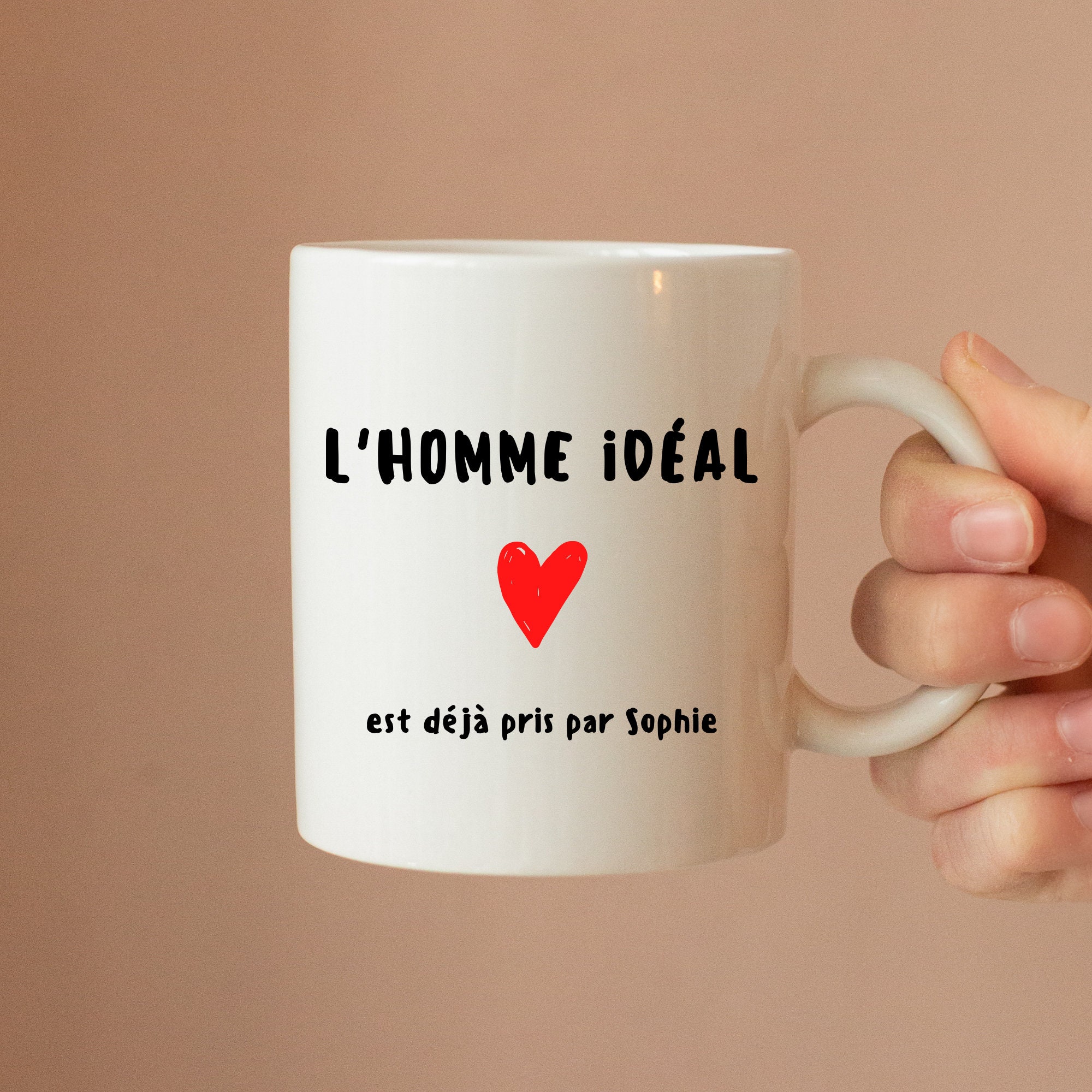 Tasse Personnalisée Saint Valentin - Homme Idéal Idée Cadeau Couple Mug Céramique