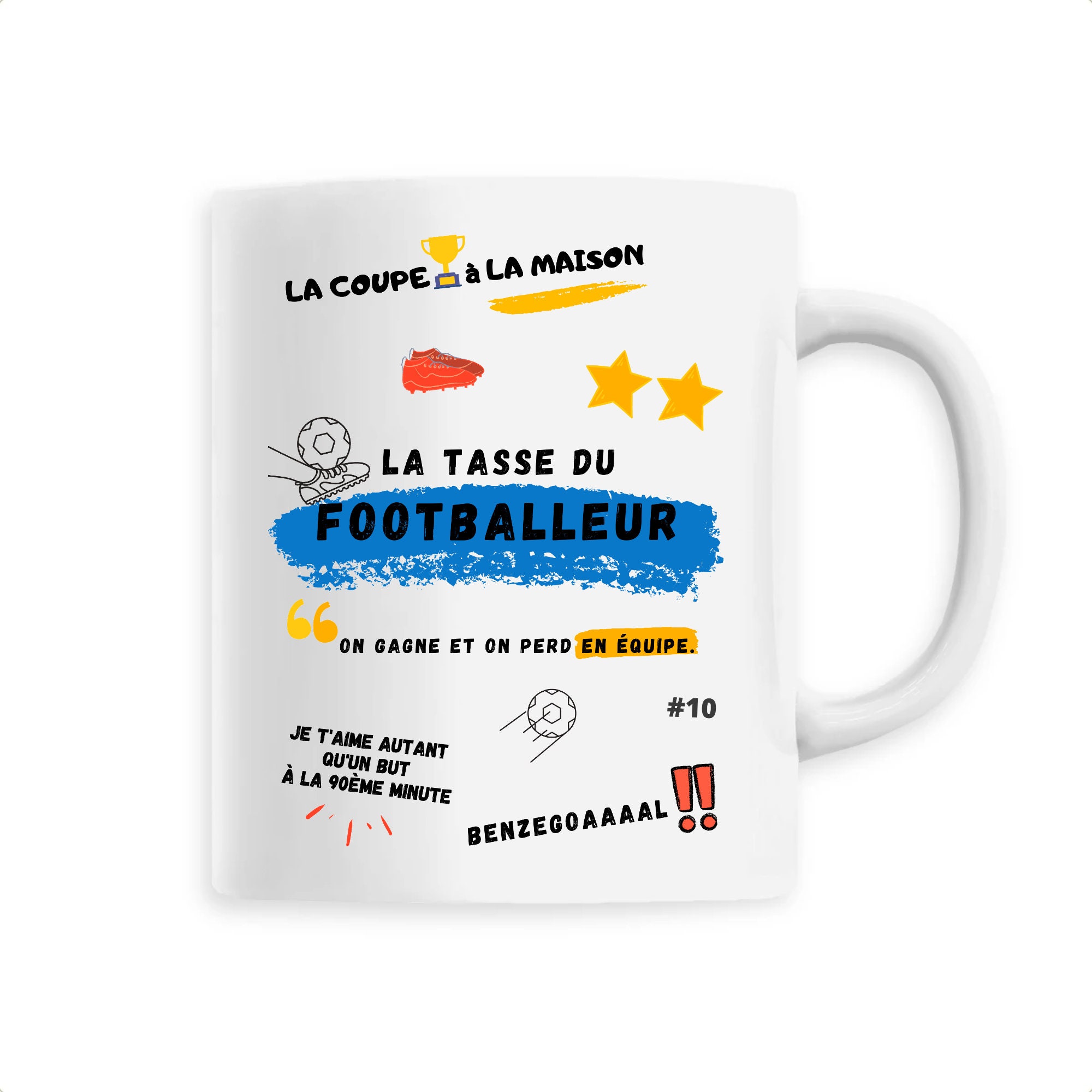 Tasse Du Footballeur - Idée Cadeau Mug Football, Foot, Benzegoal