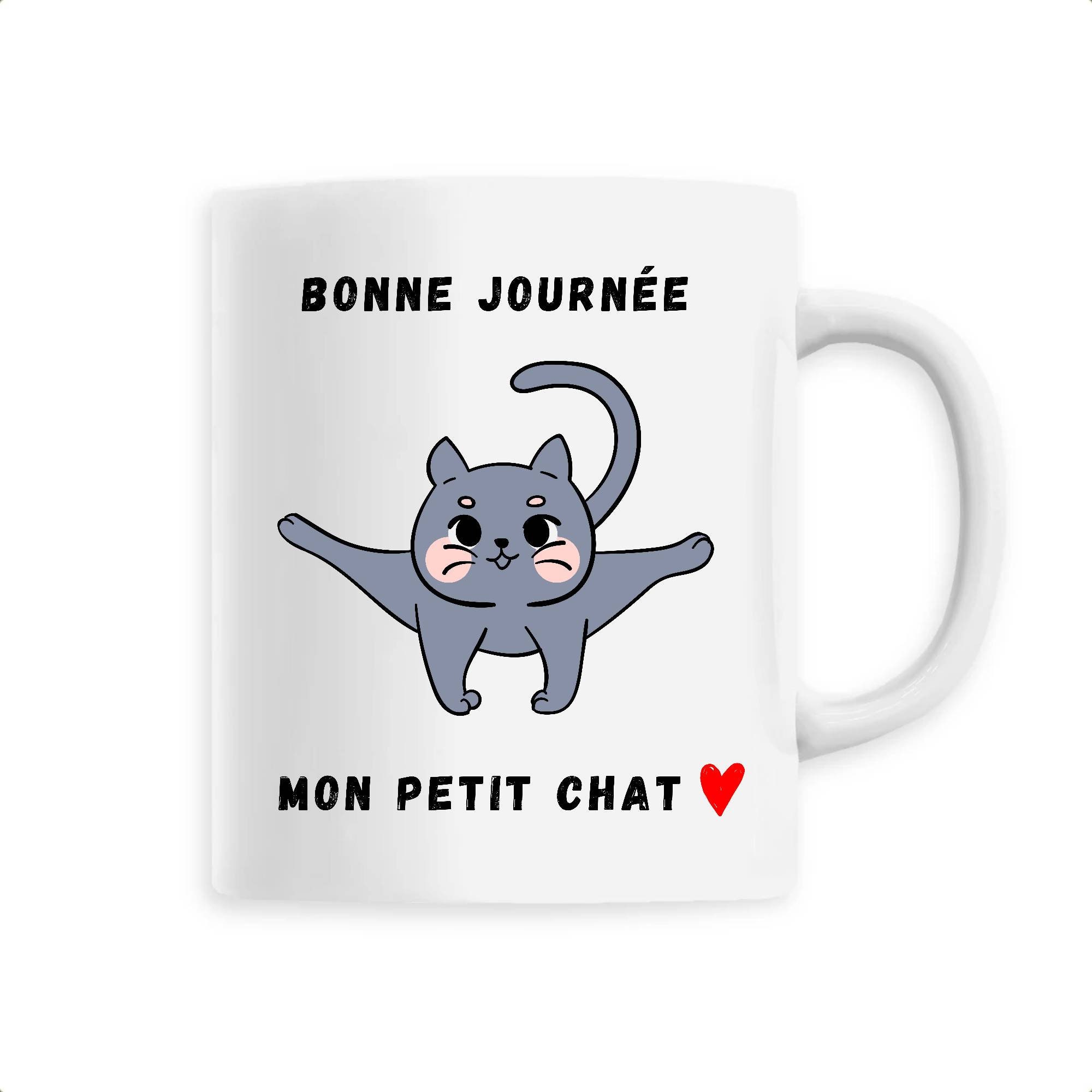 Tasse Chat - Mug Bonne Journée Mon Petit Tasse à Café Déco Cuisine
