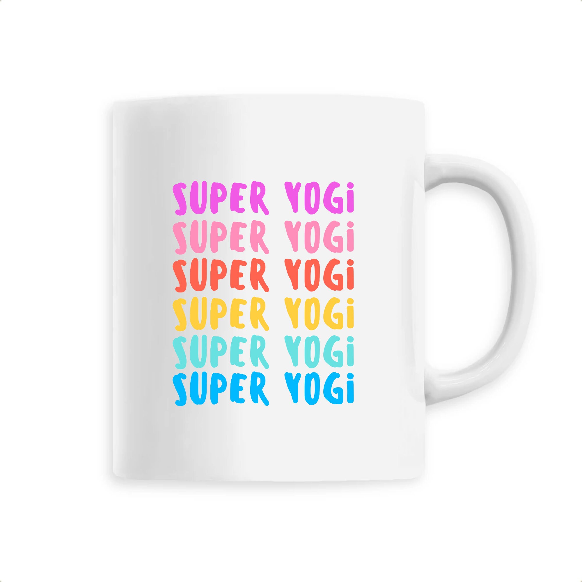 Tasse Yoga - Super Yogi Mug Idée Cadeau Céramique