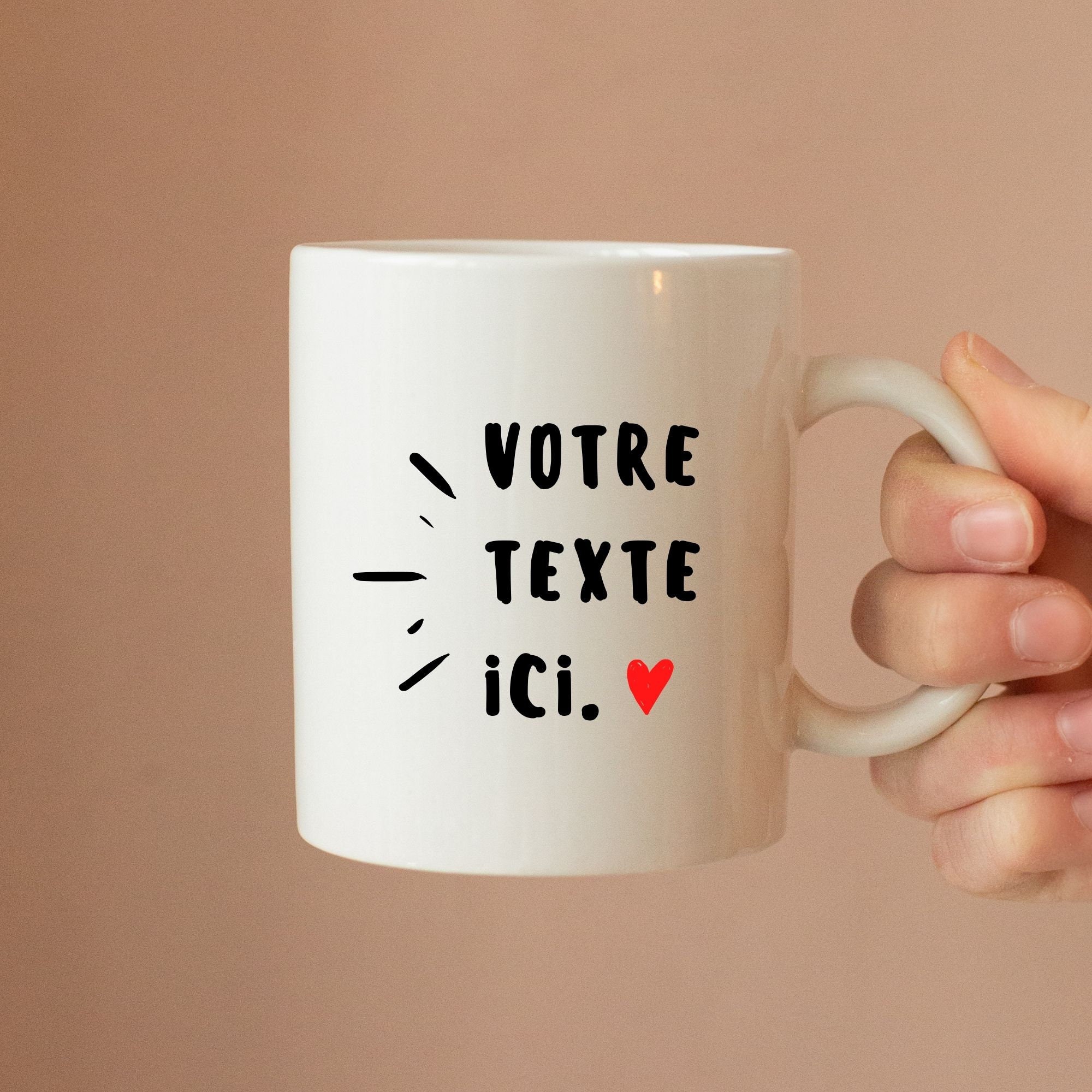 Tasse à Café Personnalisable - Mug Personnalisé Idée Cadeau Noël, Anniversaire, Crémaillère