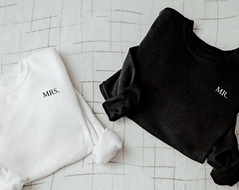 Mr. en Mrs. Sweatshirt Set voor bruiloften
