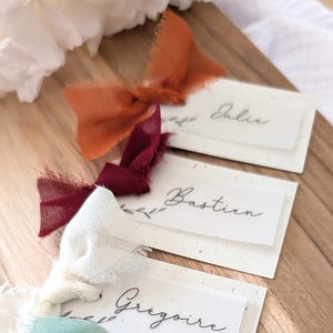 Marque place, placement table, mariage, évènement, marque place coloré, mariage bohème / Livraison offerte