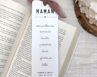 Bookmark Definition mom dad - Mother's Day gift - Father's Day gift - Reading gift idea