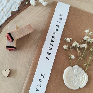 Personalized Flower Card - Dried Flowers, Wax Bucket and Stamped Letters - Birthday, Valentine's Day, Love - Handmade image 4