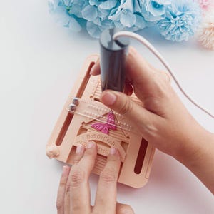 Polymer Clay Earring Drill Guide: Adjustable Hole Punch Jig with Storage