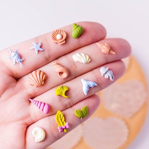 Seashell Silicone Mold for Polymer Clay | Summer Beach Theme Mold | Mini Shell Mold for Earrings, Jewelry, Resin, Clay Crafts
