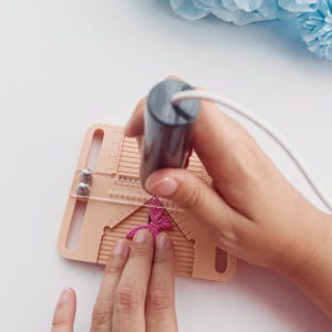 Earring Drill Guide |  Polymer Clay | Adjustable Hole Punch Jig Tool – Small – 4 Colors Available