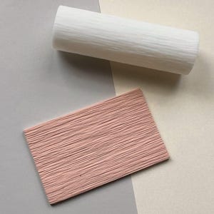 Rullo per texture in argilla polimerica effetto legno / Fondente e ceramica / Strumento per impronte in argilla polimerica / Rullo effetto legno naturale per lavori di goffratura