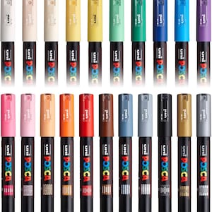 Uni Posca-verfmarker PC-1 M (PER ST.) | Extra fijne acrylpen voor polymeerklei detaillering en knutselen
