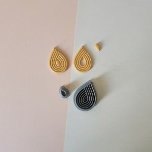 Embossed Teardrop | Polymer Clay Cutter