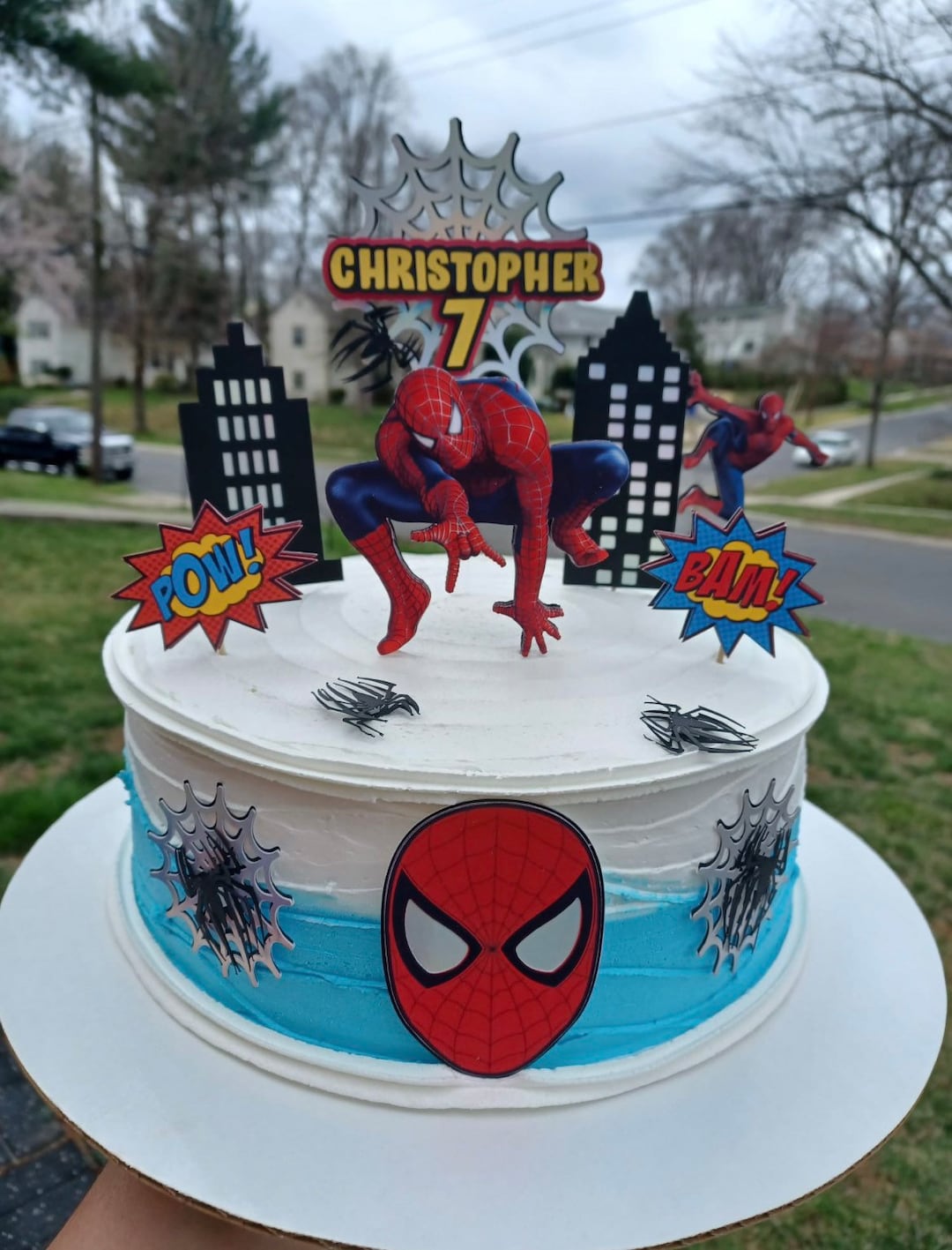 Décoration de gâteau Spider-Man, fête Spider-Man, anniversaire