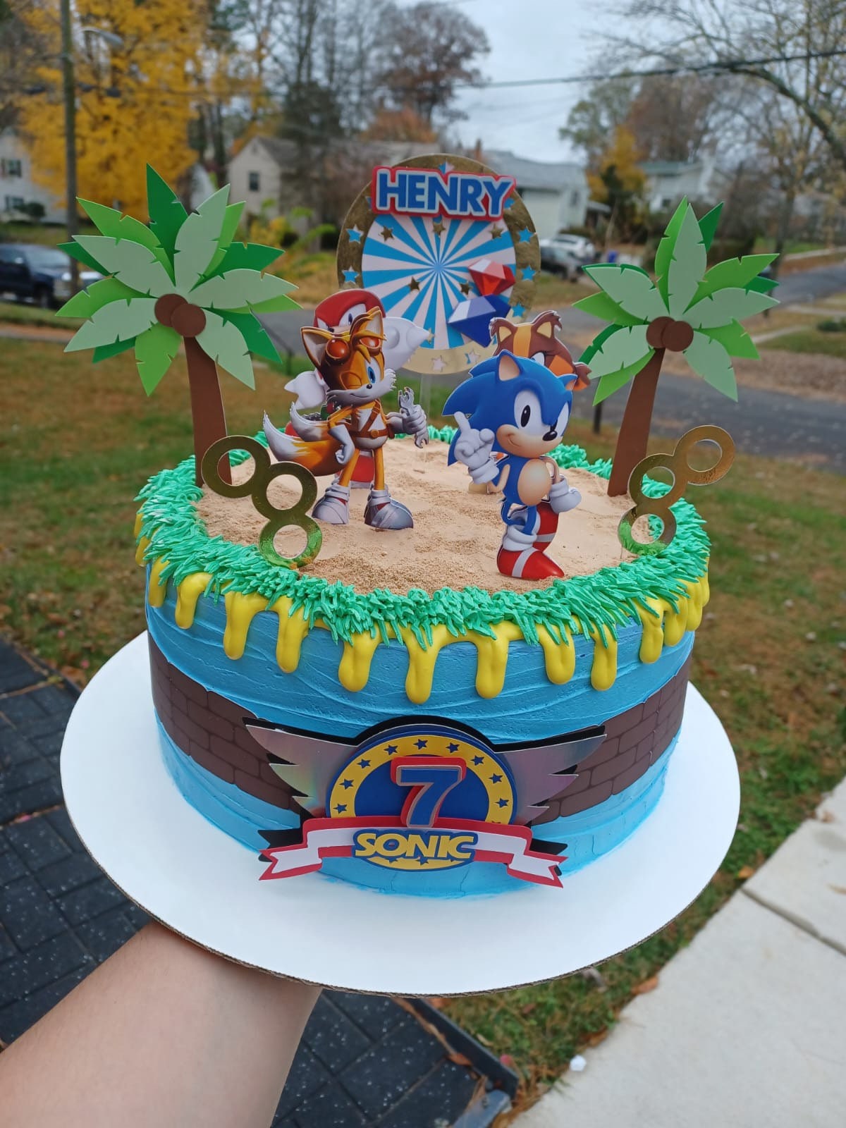 Lup-cakes - Bolo tema Sonic para comemorar o aniversário