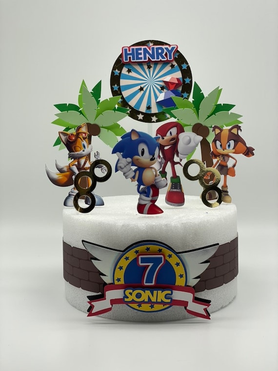Sonic Cake Topper Sonic Birthday -  Hong Kong