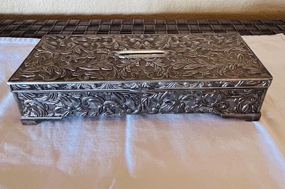 Repousse Silver Plated Jewelry Box - Godinger
