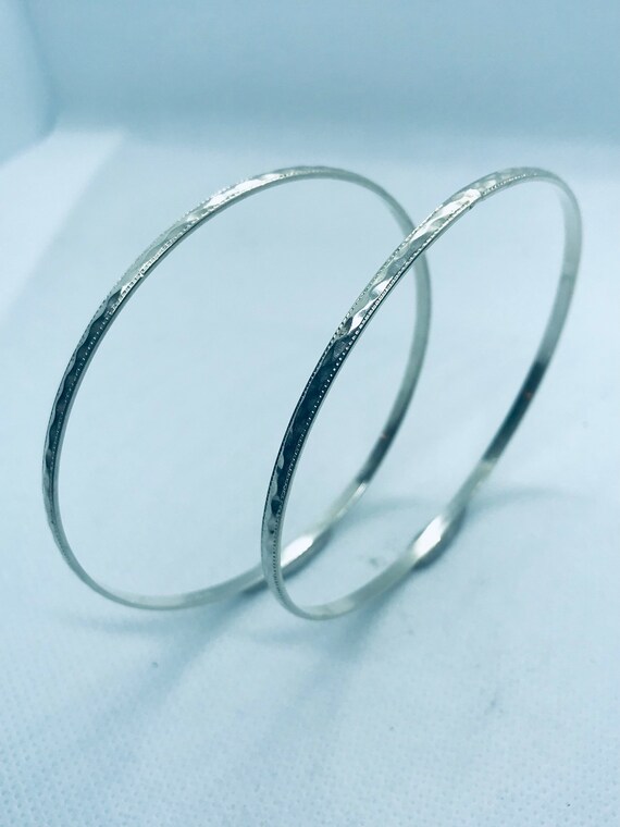 vintage silver bangle　Bracelet　バングル　925 Vintage Sterling SILVER BANGLE Bracelet - C 1979 - 24.5g - Etsy