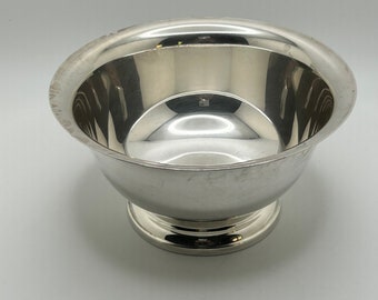 Poole Paul Revere Reproduction Vintage Sterling Silver Bowl, 6”