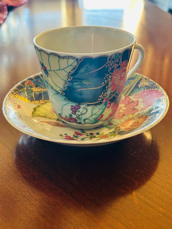 mottahedeh tobacco leaf Mottahedeh 'tobacco Leaf' Tea Cup & Saucer