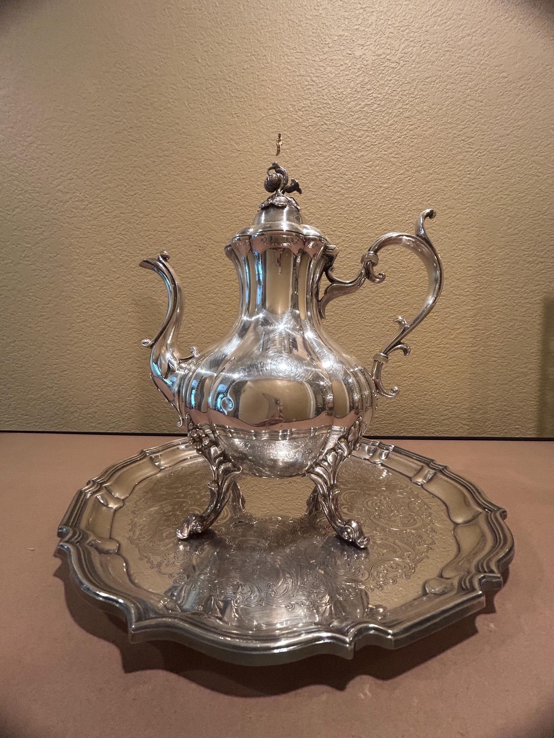 Vintage Reed & Barton Silver Plated Coffee Tea Set, Winthrop 1795