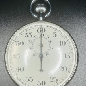 Vintage Galco Stop Watch 2.5” Round Dial, Stainless Steel