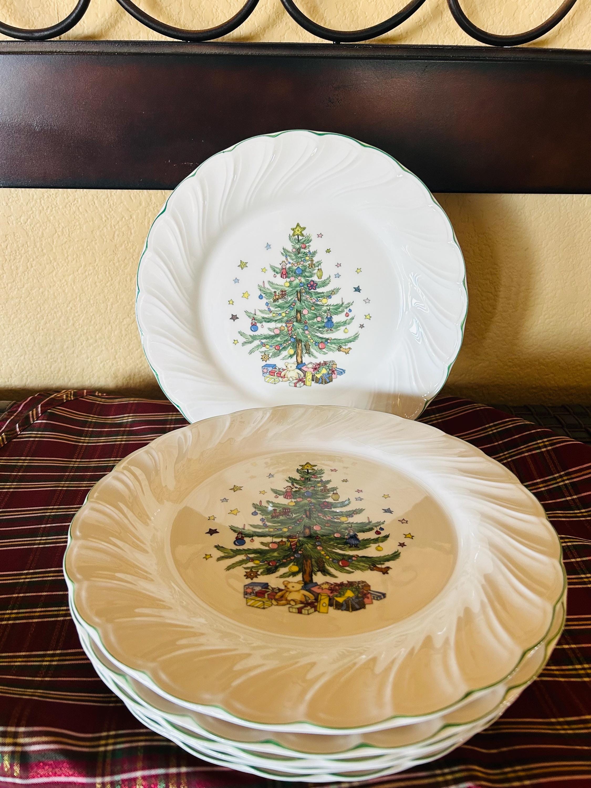 Nikko Japan Christmas, 'happy Holidays' Ivory Glazed Ceramic