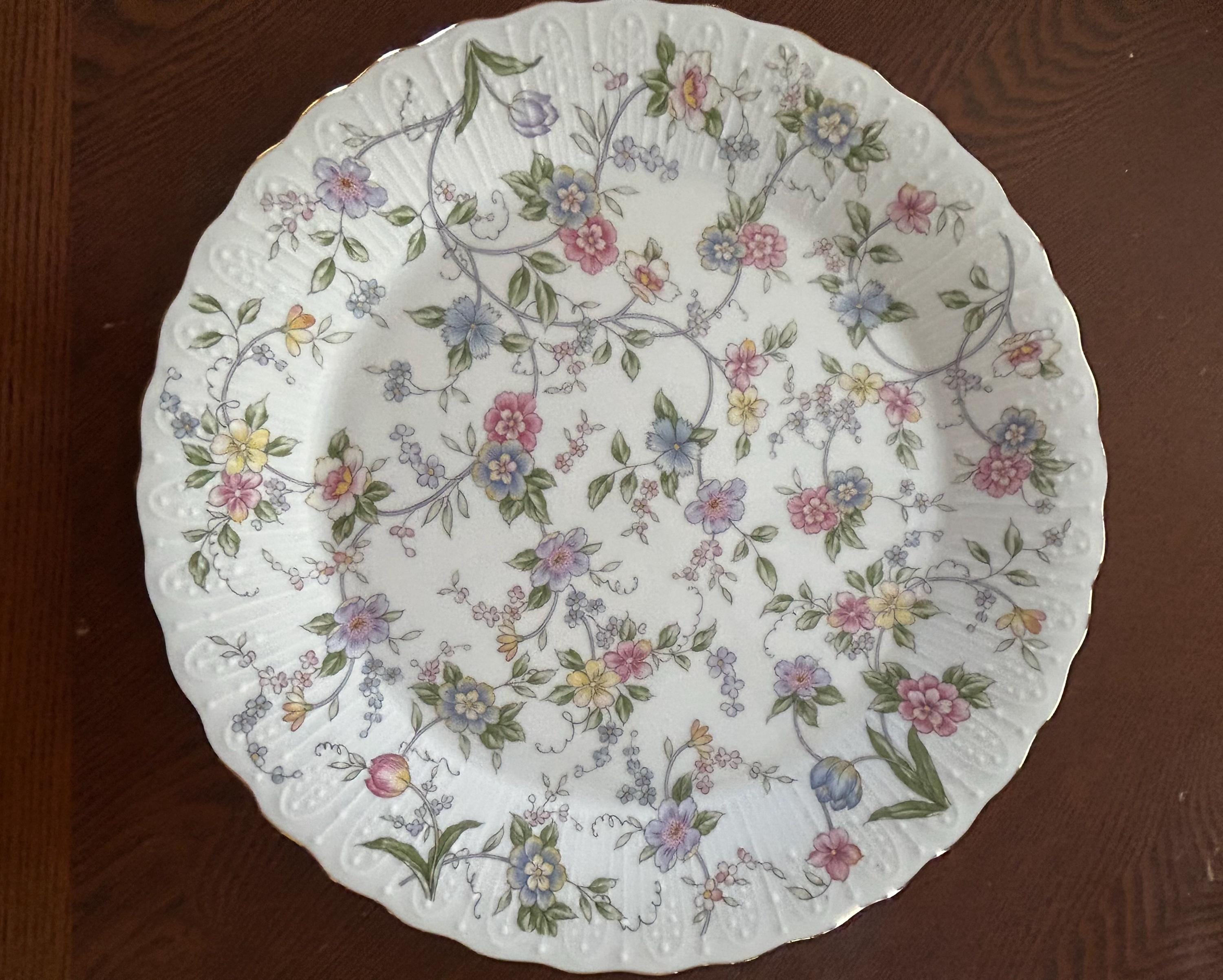 Vintage Corona Fine China Japan Andrea by Sadek 12” Round Plate - Etsy