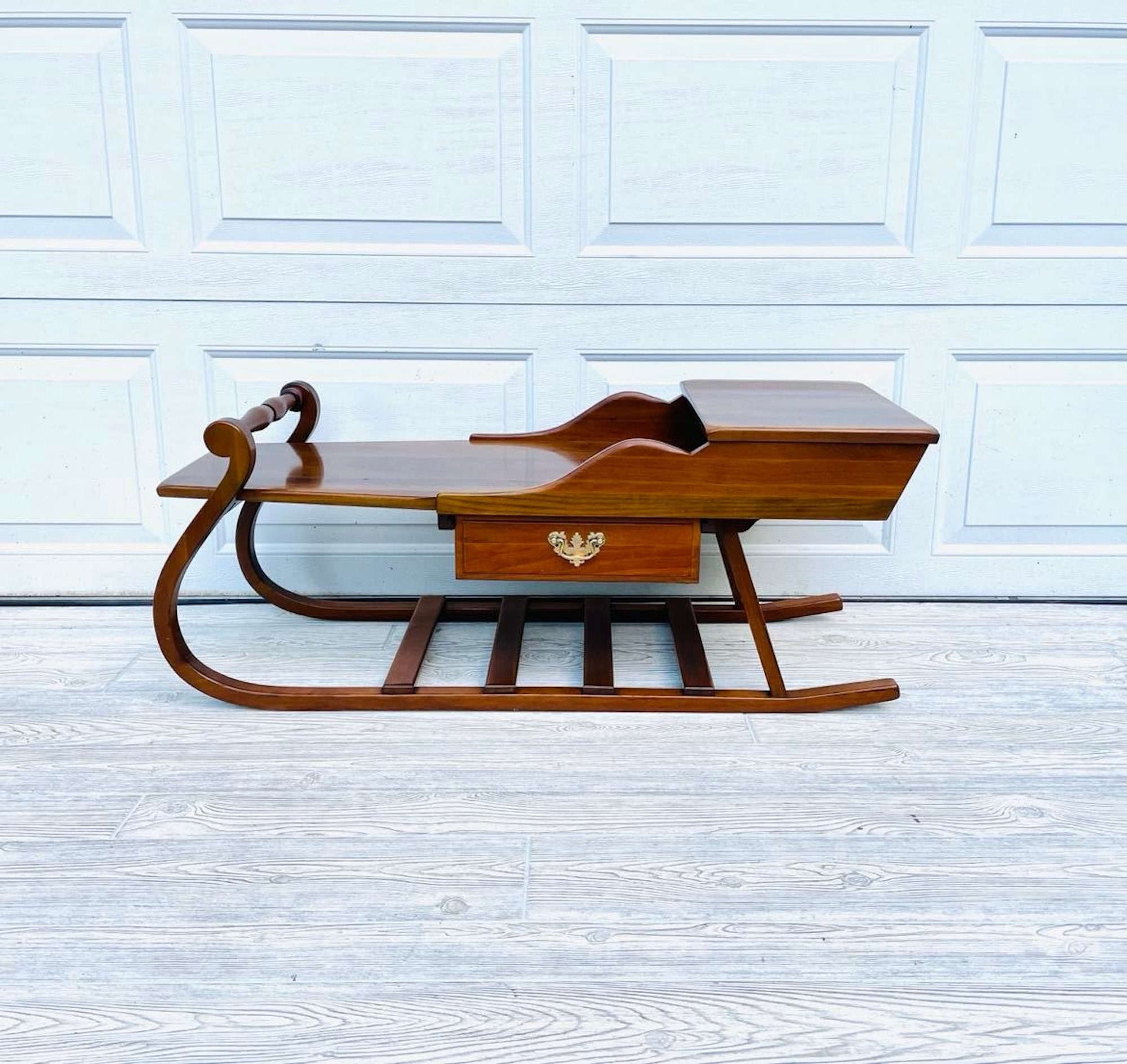 Monitor Furniture Co. Wild Cherry Sleigh Sled Coffee Table Etsy