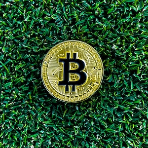 Bitcoin golf ball marker | Golf accessory